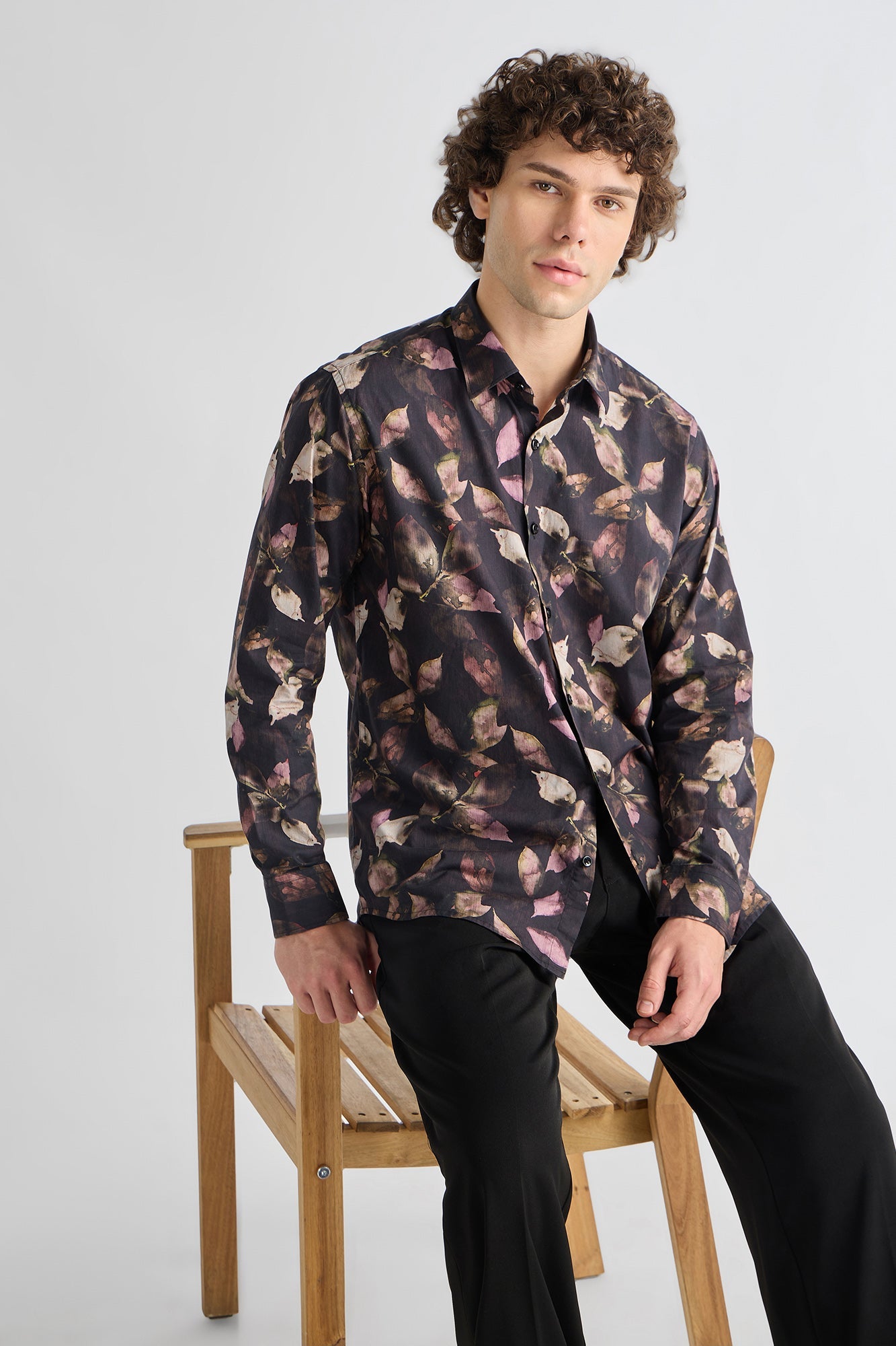 Urban Leaf Printed Shirt