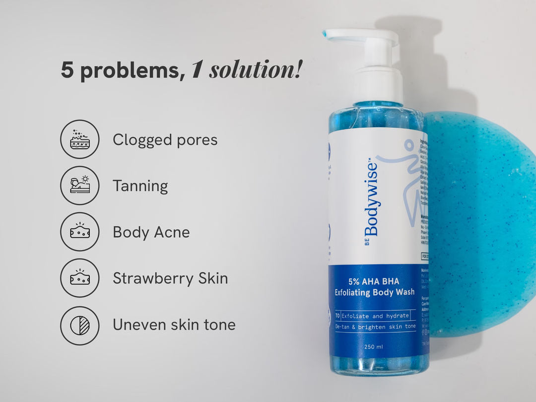 BE BODYWISE 5% AHA BHA Exfoliating Body Wash