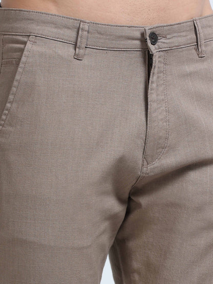 Raw Linen Pants - Taupe