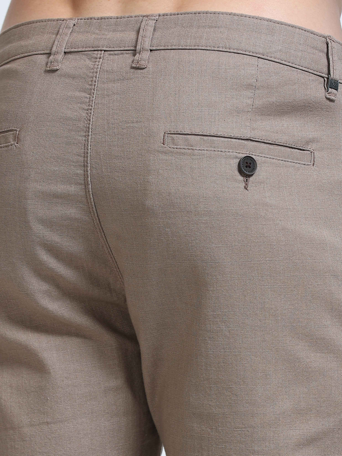 Raw Linen Pants - Taupe