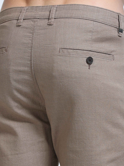Raw Linen Pants - Taupe