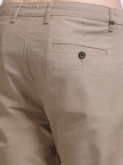 Raw Linen Pants - Khaki