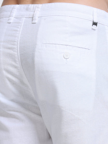 Raw Linen Pants - Off White