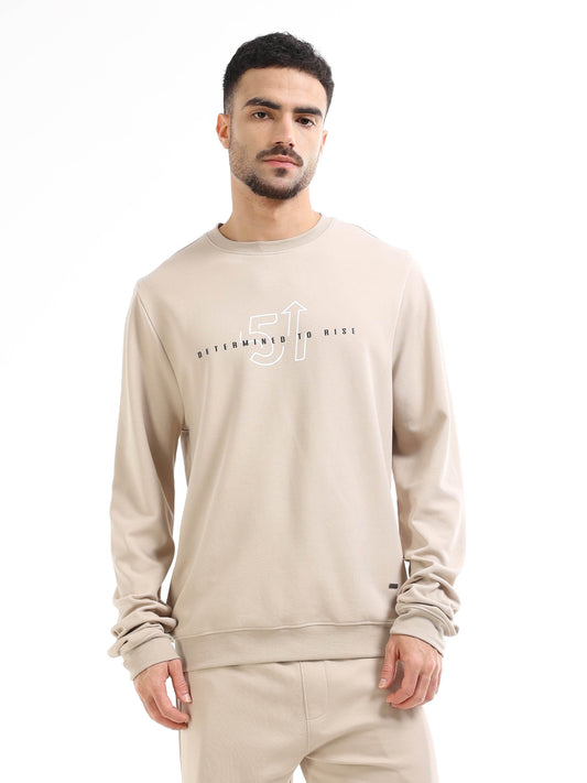 Men's beige sweatshirt