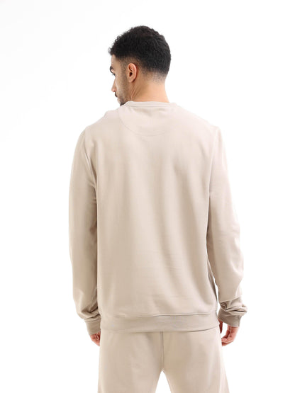 Men's beige sweatshirt