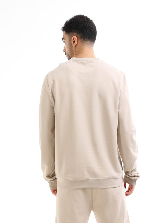 Men's beige sweatshirt