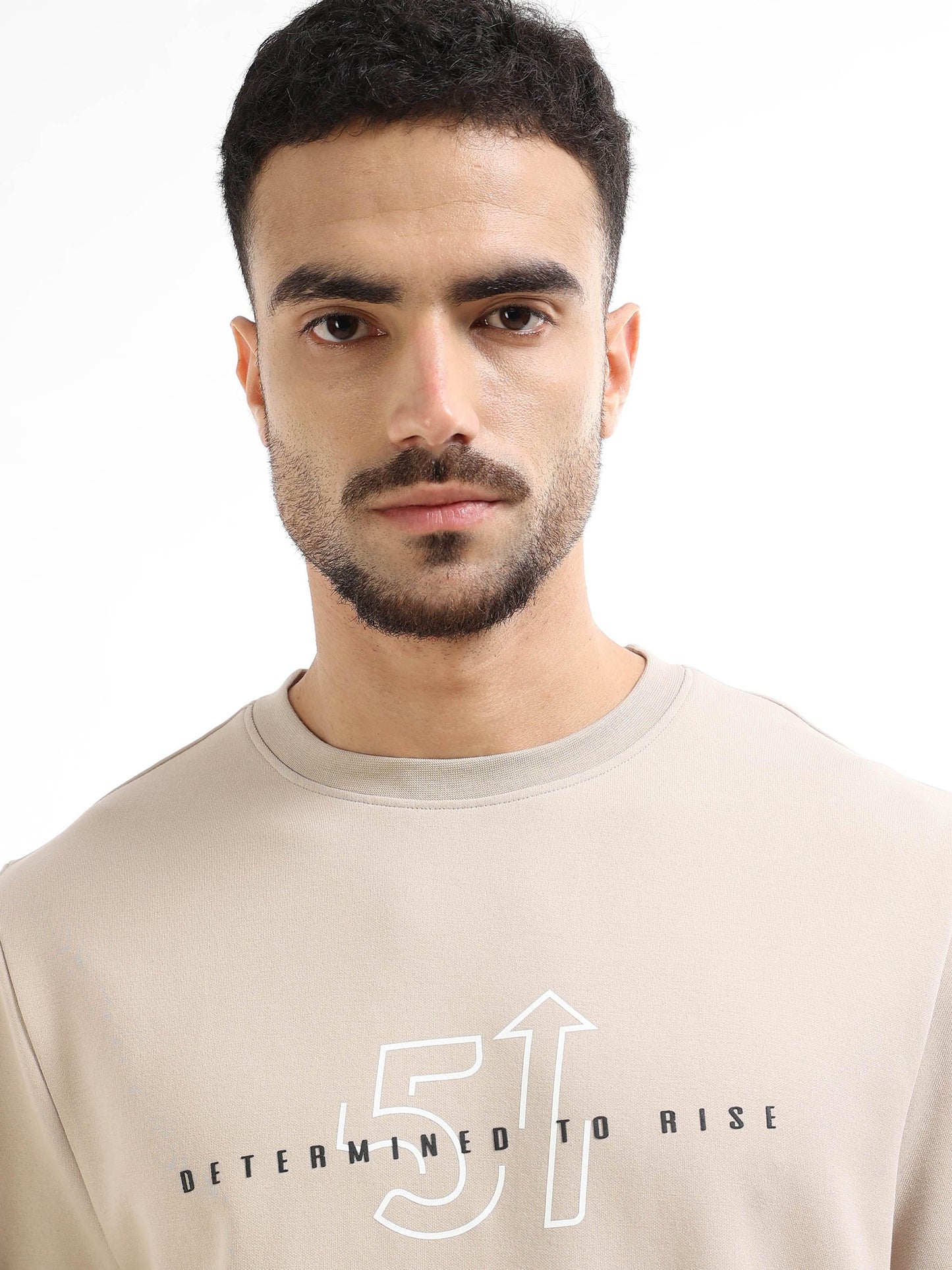 Men's beige sweatshirt