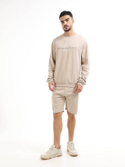 Men's beige sweatshirt
