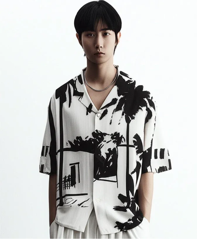Peace, What I Call Home Resort Collar Shirt