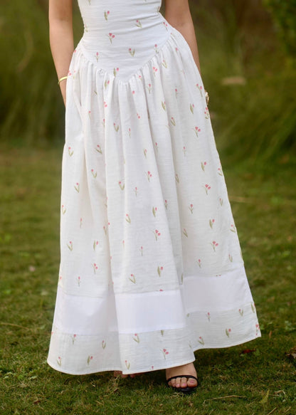 Tulip Lace Up Dress