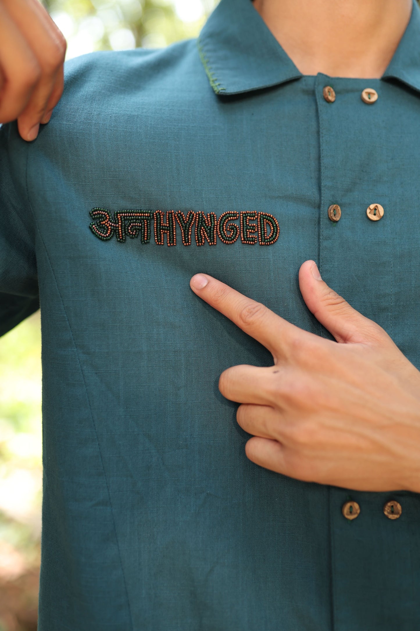 Tarang Hand Embroidered Shirt