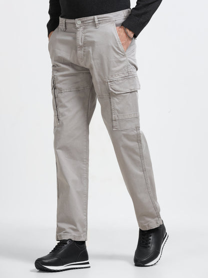 Stone Grey Utility Cargo Pants