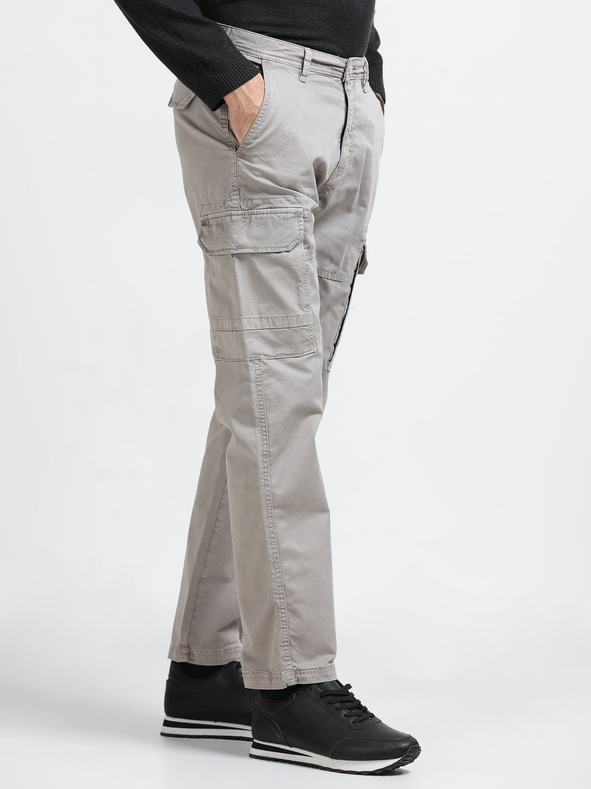 Stone Grey Utility Cargo Pants