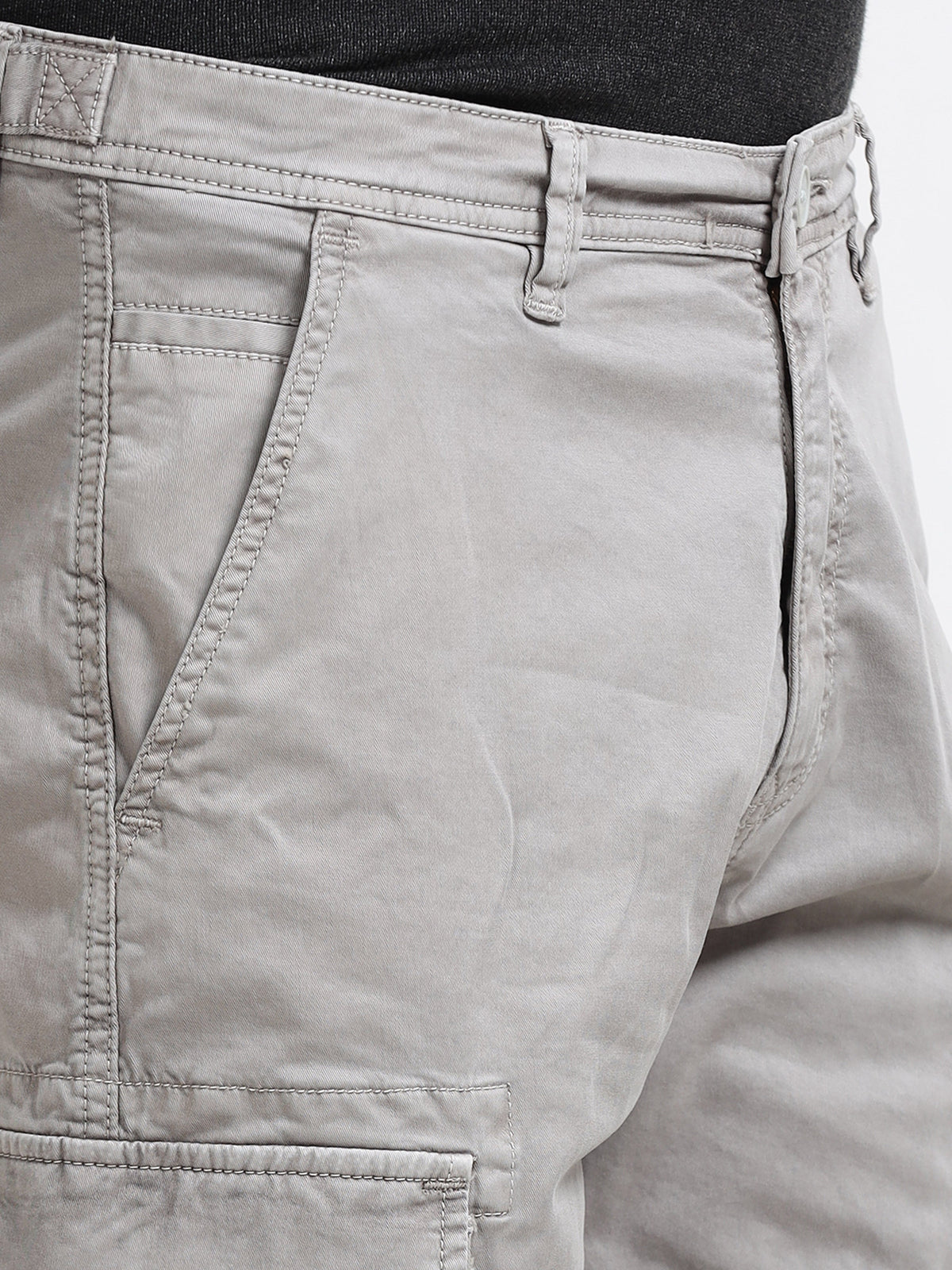 Stone Grey Utility Cargo Pants