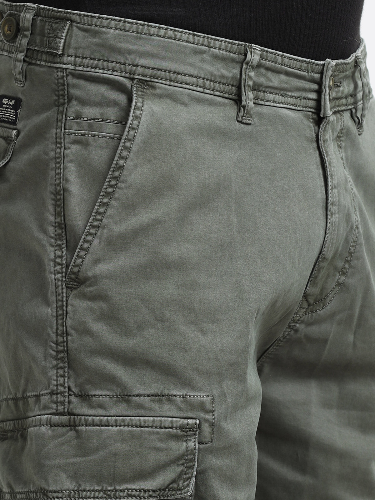 Olive Green Utility Cargo Pants