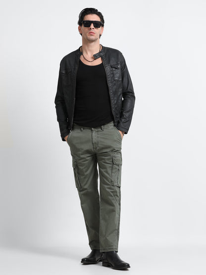 Olive Green Utility Cargo Pants