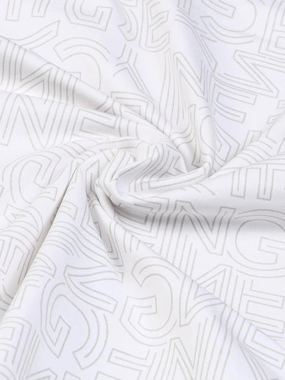 Men's Premium Crew Neck Printed White Sweatshirt Engyne