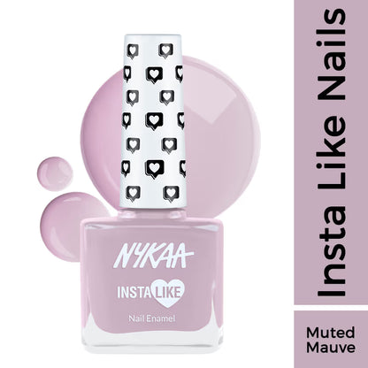 Nykaa INSTA LIKE Nail Enamel - Multed Mauve 9 MILLI_LITRE