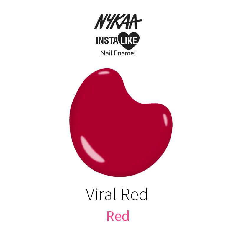 Nykaa INSTA LIKE Nail Enamel - Viral Red 365