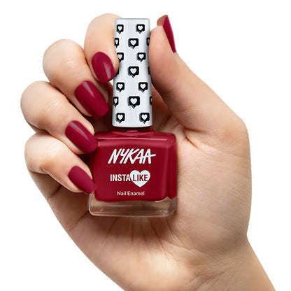 Nykaa INSTA LIKE Nail Enamel - Viral Red 365