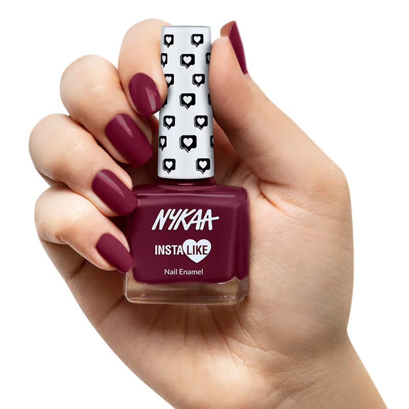 Nykaa INSTA LIKE Nail Enamel - Maroon Fam 366