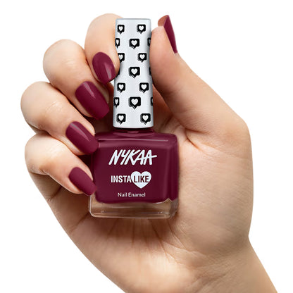 Nykaa INSTA LIKE Nail Enamel - Maroon Fam 366