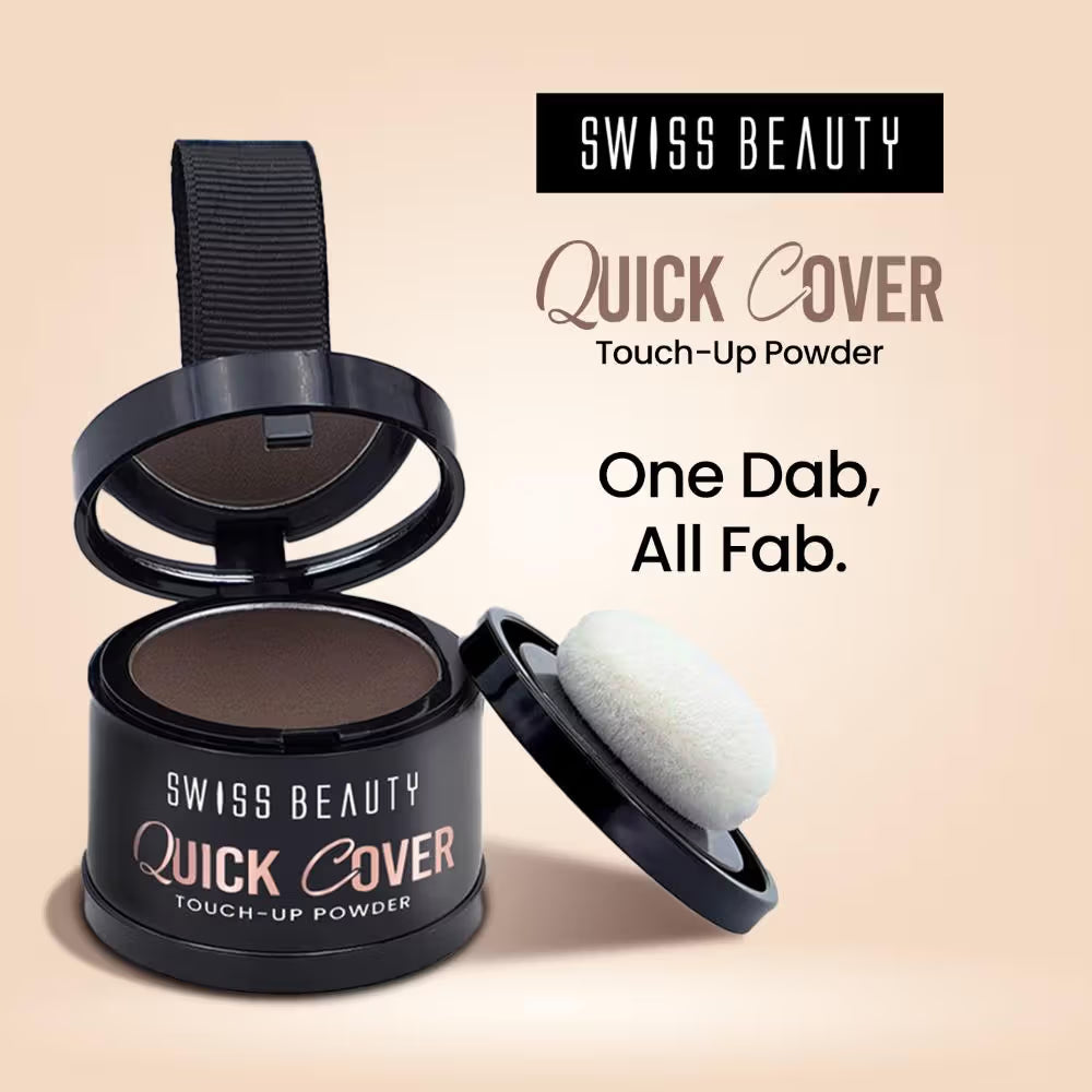 Swiss Beauty Quick Cover Touch-Up Powder - 01 Smoky Black 4g