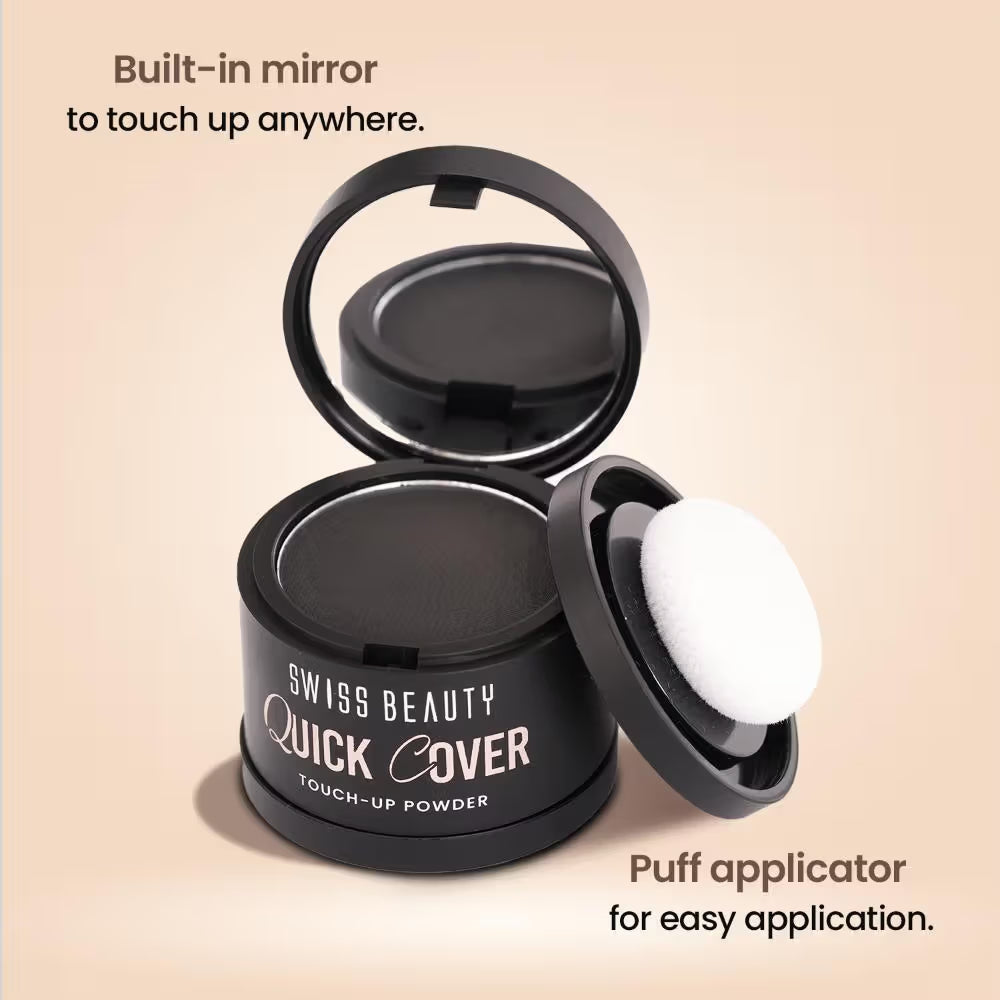 Swiss Beauty Quick Cover Touch-Up Powder - 01 Smoky Black 4g
