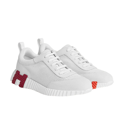 Hermes Bouncing Sneaker Blanc/Burgundy
