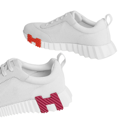 Hermes Bouncing Sneaker Blanc/Burgundy