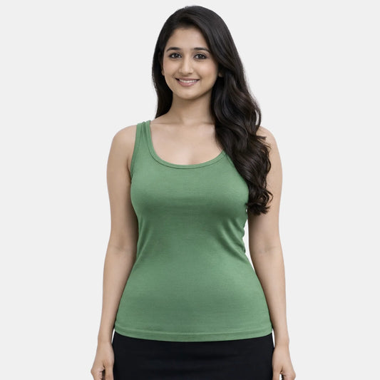 Envie Regular Fit U-Neck Short Length Tank Top