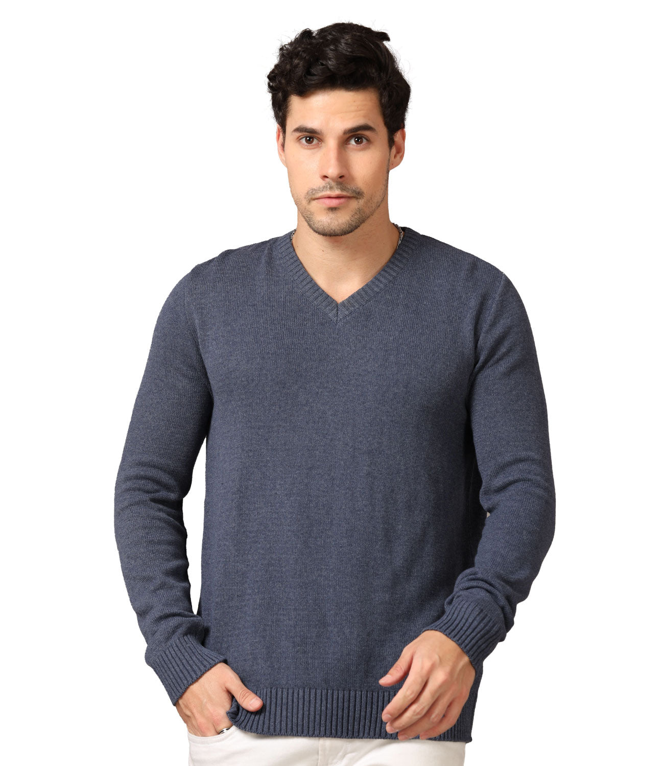 Men's V-Neck Full Sleeve Sweater