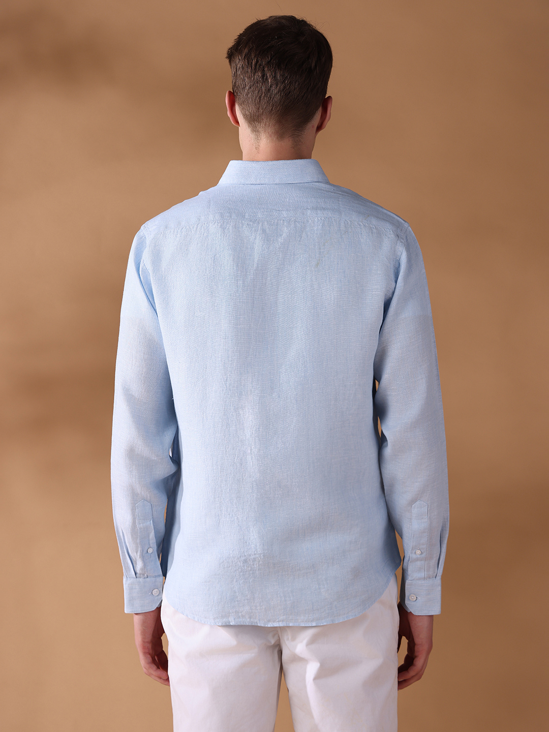 Blue Regular Fit Solid Casual Shirt for Men (LILA)