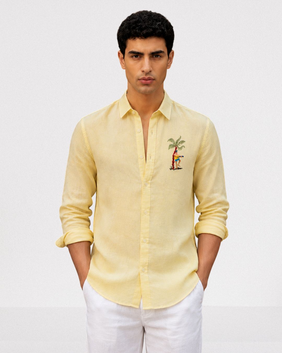 Yellow Linen Shirt