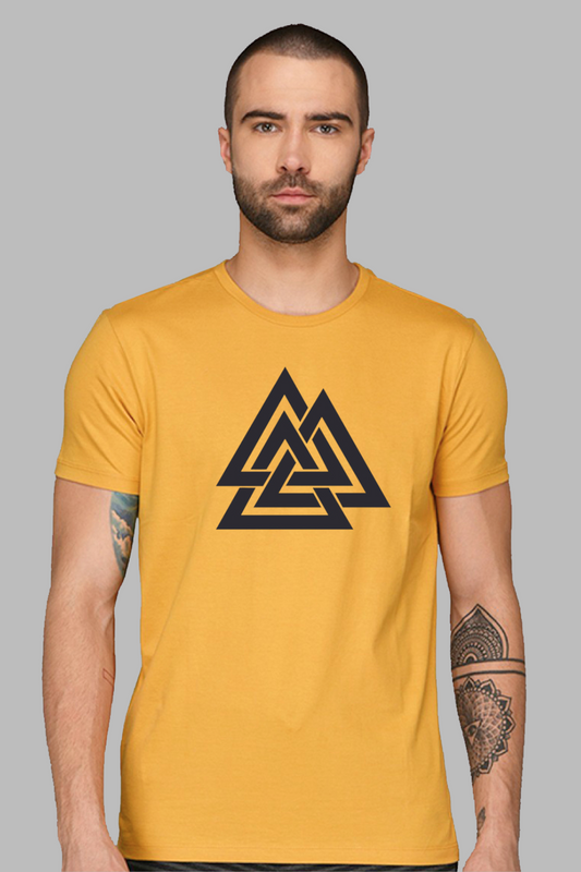 Triangle Mens Printed T-Shirt