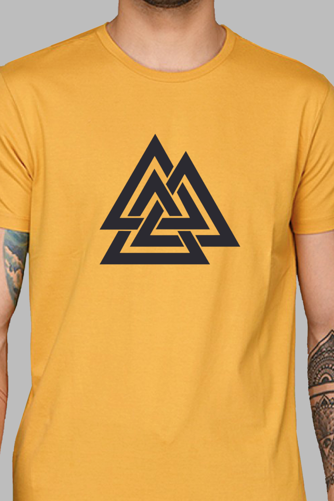 Triangle Mens Printed T-Shirt