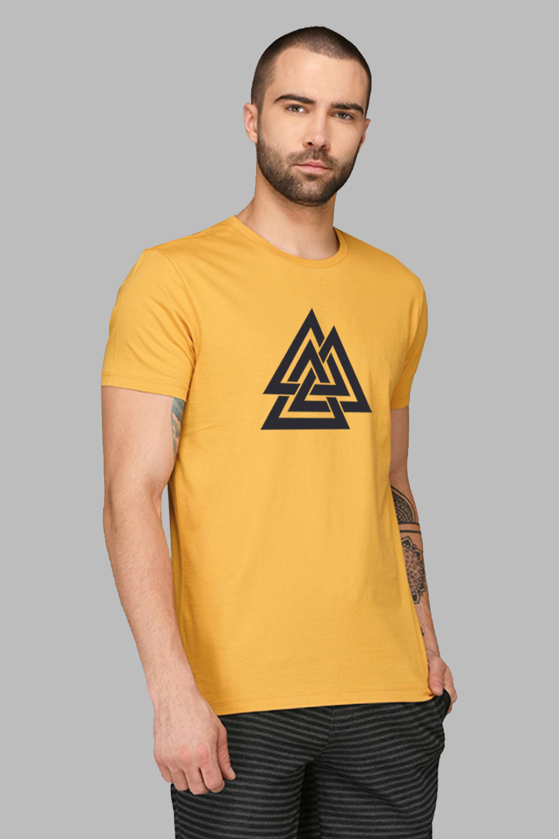 Triangle Mens Printed T-Shirt