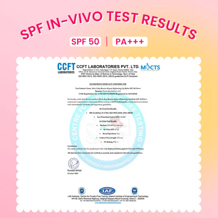 Barrier Repair Hydrating Lip Balm In-Vivo Tested SPF 50+ PA+++