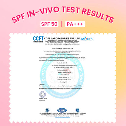 Barrier Repair Hydrating Lip Balm In-Vivo Tested SPF 50+ PA+++