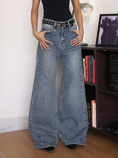 Polo Blue Tinted Super Wide Leg Jeans