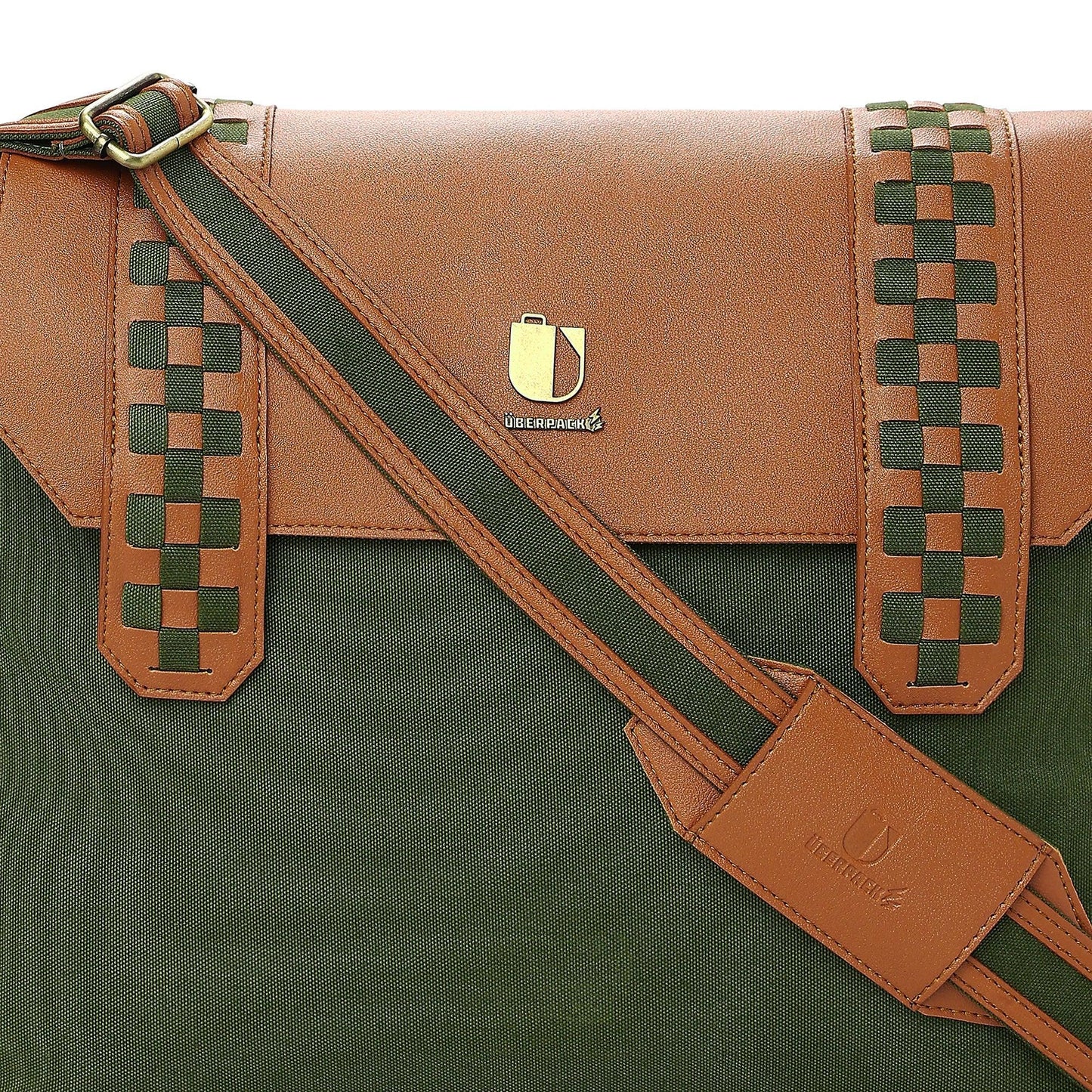 Soul Weave - Olive Green Meadow | Laptop Bag / Messenger Bag