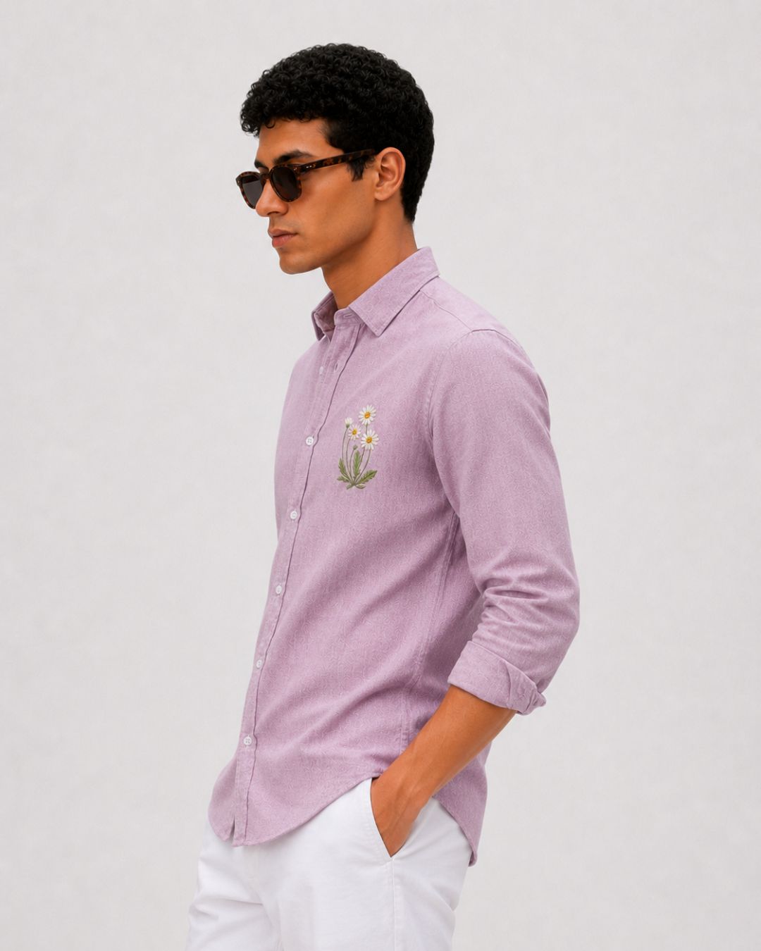 Lavender Linen Shirt