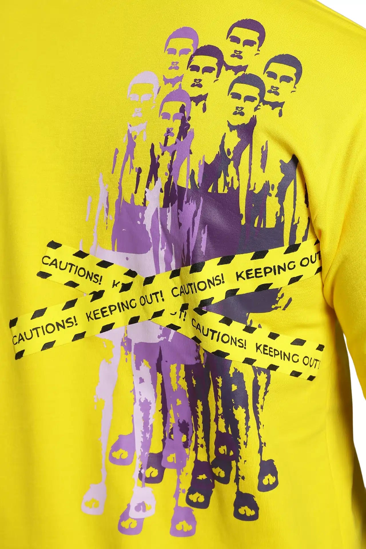 Yellow Oversized Caution T-Shirt