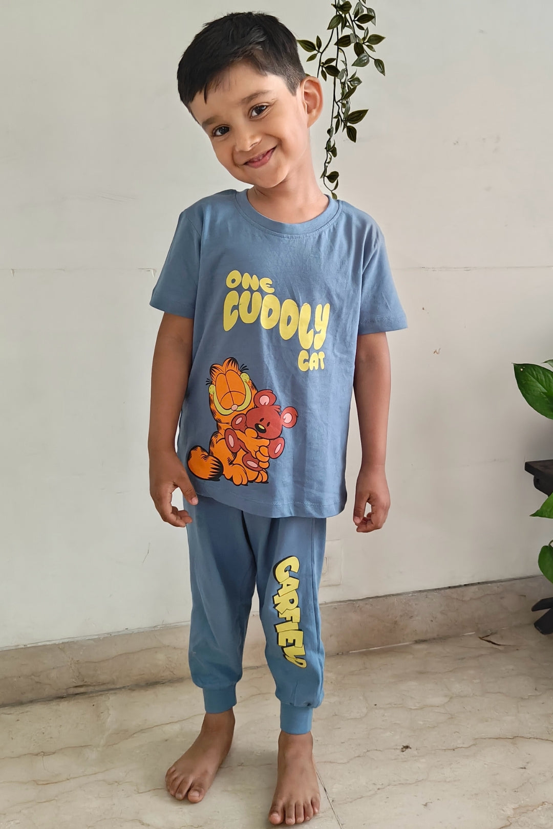 Garfield Cuddles Pajama Set Nap Chief