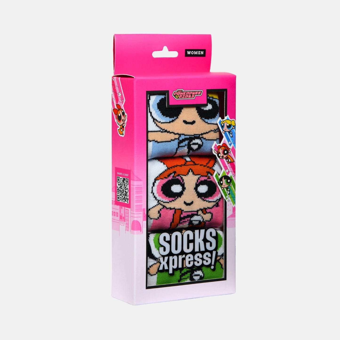 Women’s Powerpuff Girls Themed Ankle Socks SocksXpress