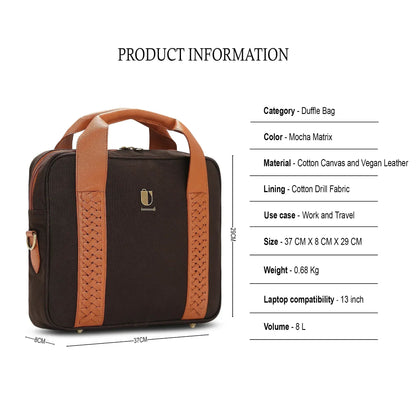 Cross Craft - Mocha Matrix | Laptop Bag / Messenger Bag