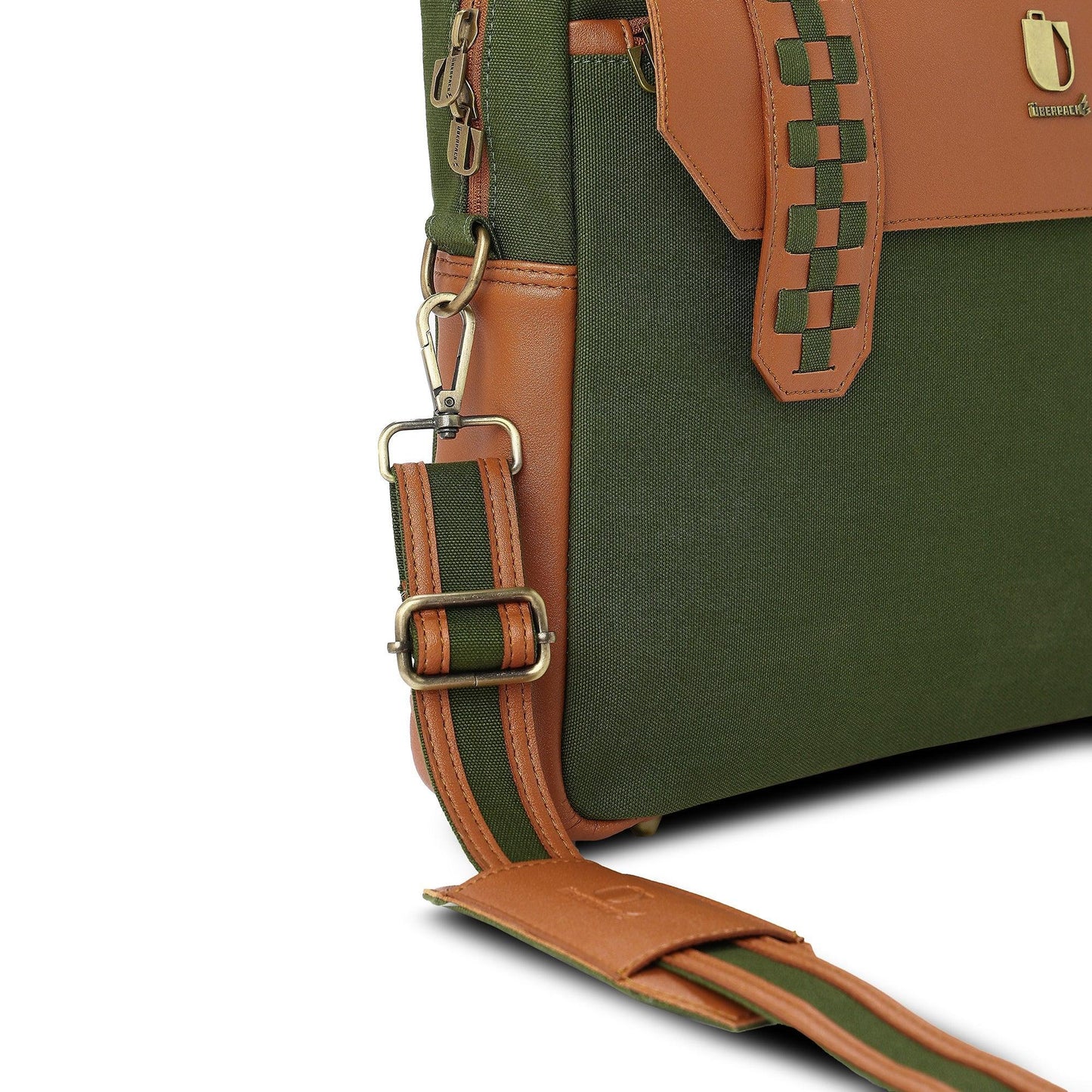 Soul Weave - Olive Green Meadow | Laptop Bag / Messenger Bag