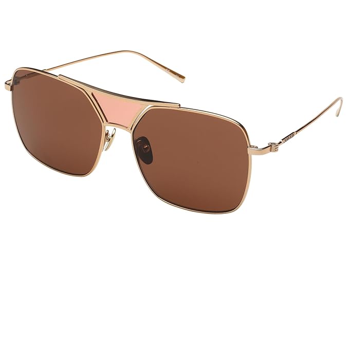 Calvin Klein Solid Square Brown Lens Men's Sunglasses