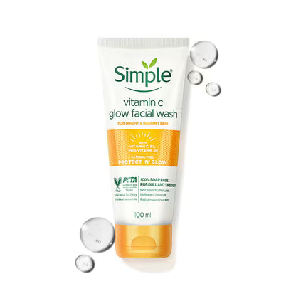 Simple Protect N Glow Vitamin C Glow Facial Wash (100ml)