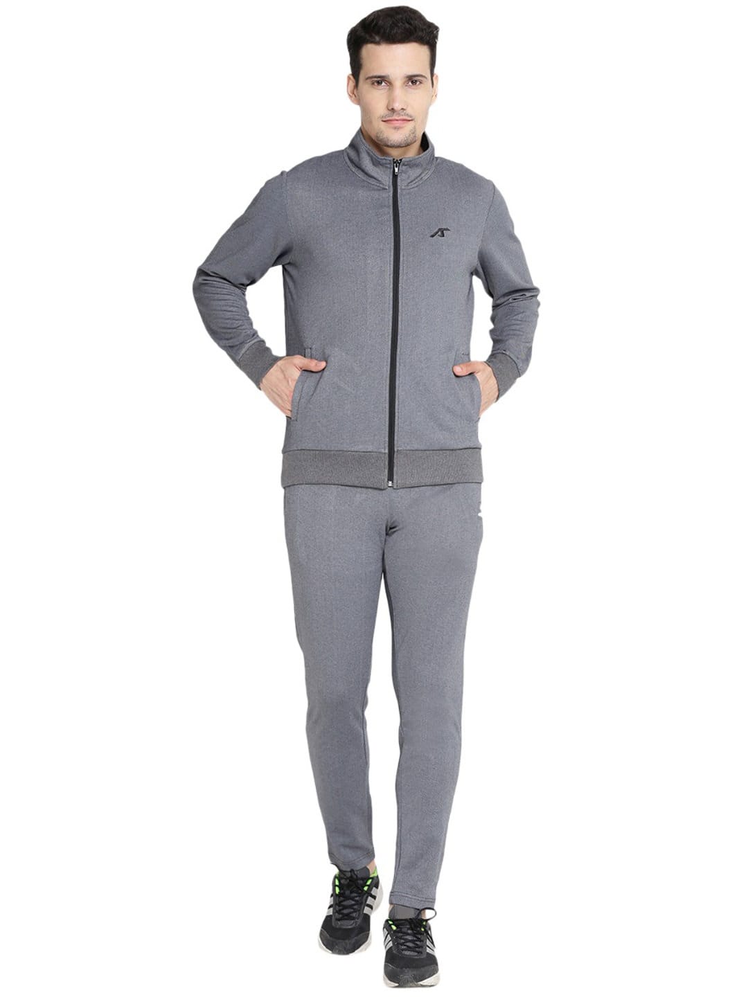 Alcis Mens Solid Black Track Suit 125MTS173 125MTS173-S